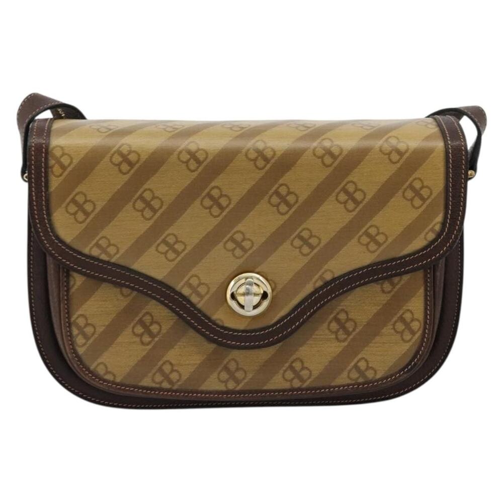 Balenciaga Coated Canvas Shoulder Bag Gold